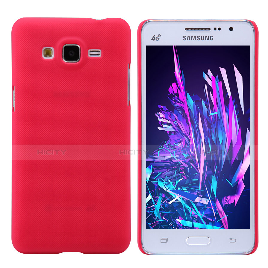 Hülle Kunststoff Schutzhülle Matt M02 für Samsung Galaxy Grand Prime SM-G530H Rot