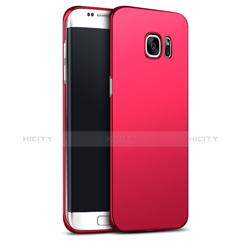 Hülle Kunststoff Schutzhülle Matt M02 für Samsung Galaxy S6 Edge+ Plus SM-G928F Rot