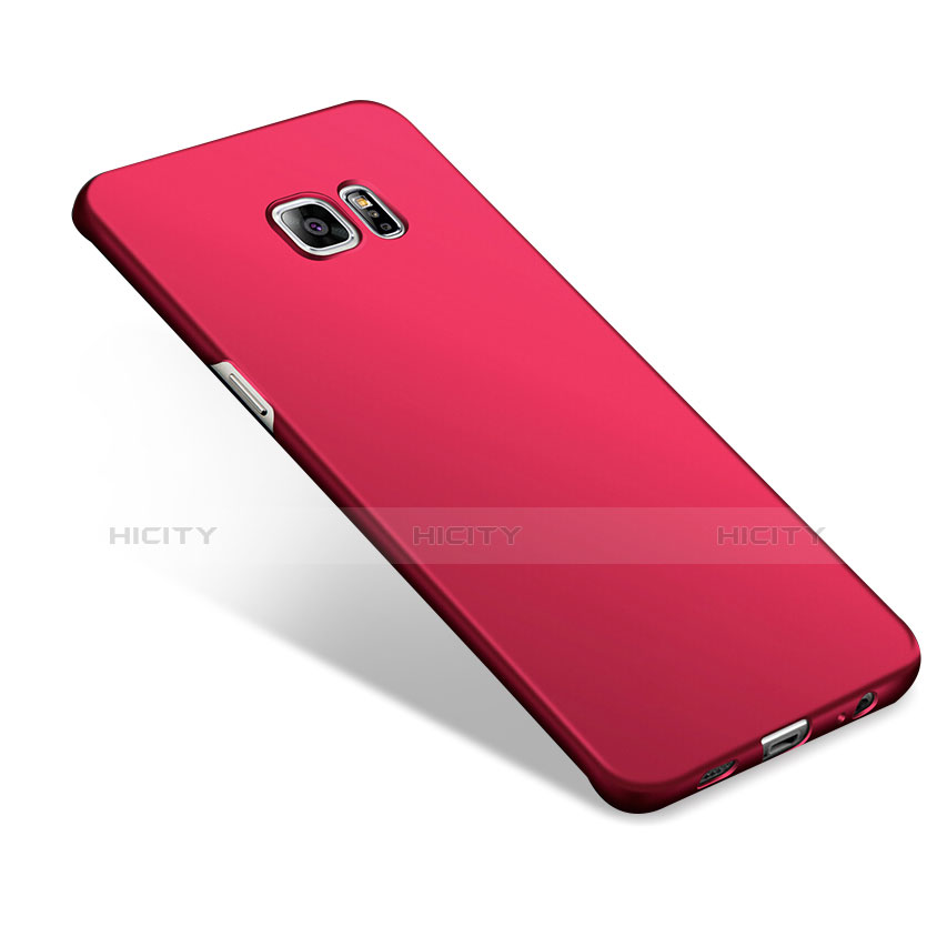 Hülle Kunststoff Schutzhülle Matt M02 für Samsung Galaxy S6 Edge+ Plus SM-G928F Rot