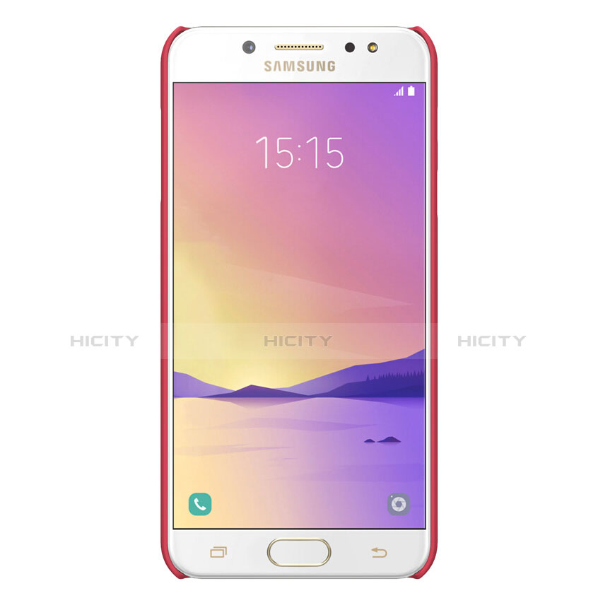 Hülle Kunststoff Schutzhülle Matt M04 für Samsung Galaxy C7 (2017) Rot