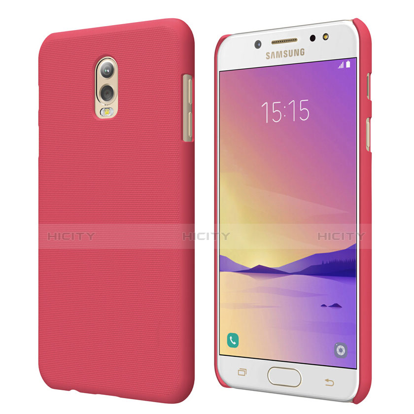 Hülle Kunststoff Schutzhülle Matt M04 für Samsung Galaxy C8 C710F Rot Plus