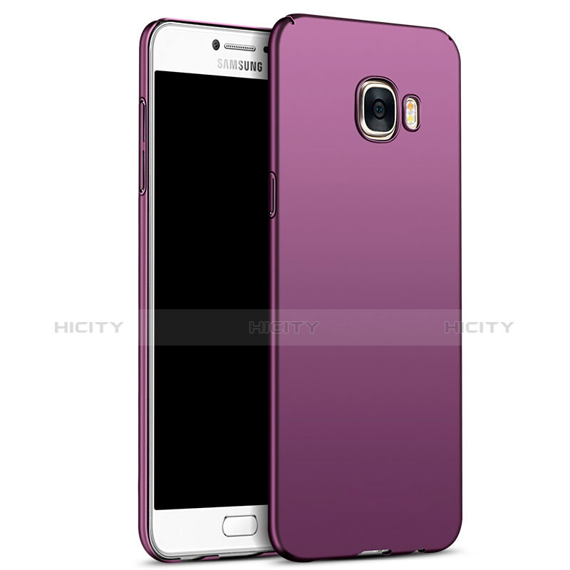 Hülle Kunststoff Schutzhülle Matt M05 für Samsung Galaxy C7 SM-C7000 Violett