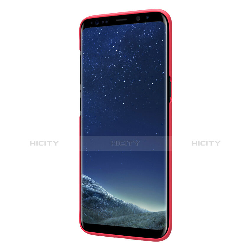 Hülle Kunststoff Schutzhülle Matt P01 für Samsung Galaxy S8 Plus Rot groß