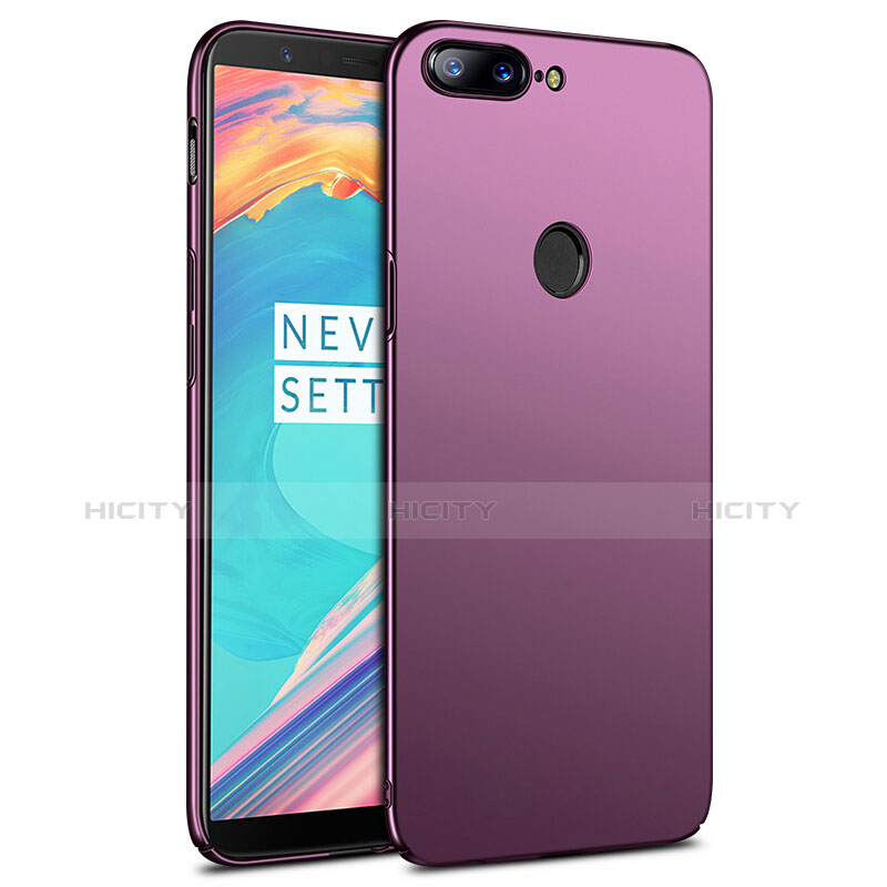 Hülle Kunststoff Schutzhülle Matt R02 für OnePlus 5T A5010 Violett