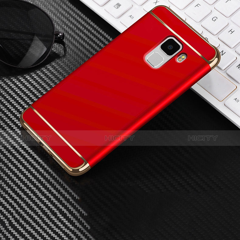 Hülle Luxus Aluminium Metall für Huawei Honor 7 Rot