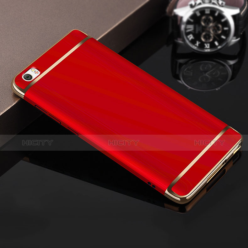 Hülle Luxus Aluminium Metall für Xiaomi Mi Note Rot