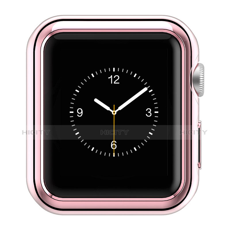 Hülle Luxus Aluminium Metall Rahmen A01 für Apple iWatch 2 42mm Rosa