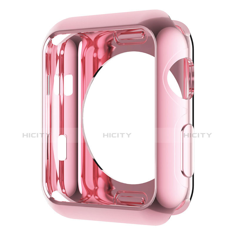 Hülle Luxus Aluminium Metall Rahmen A01 für Apple iWatch 2 42mm Rosa