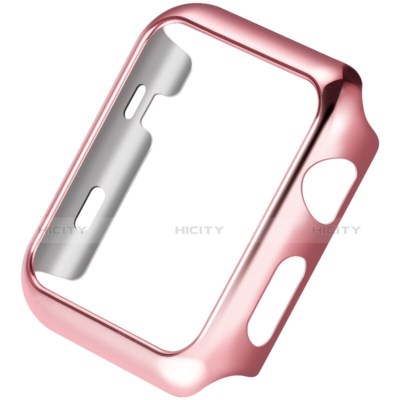 Hülle Luxus Aluminium Metall Rahmen C03 für Apple iWatch 2 38mm Rosa