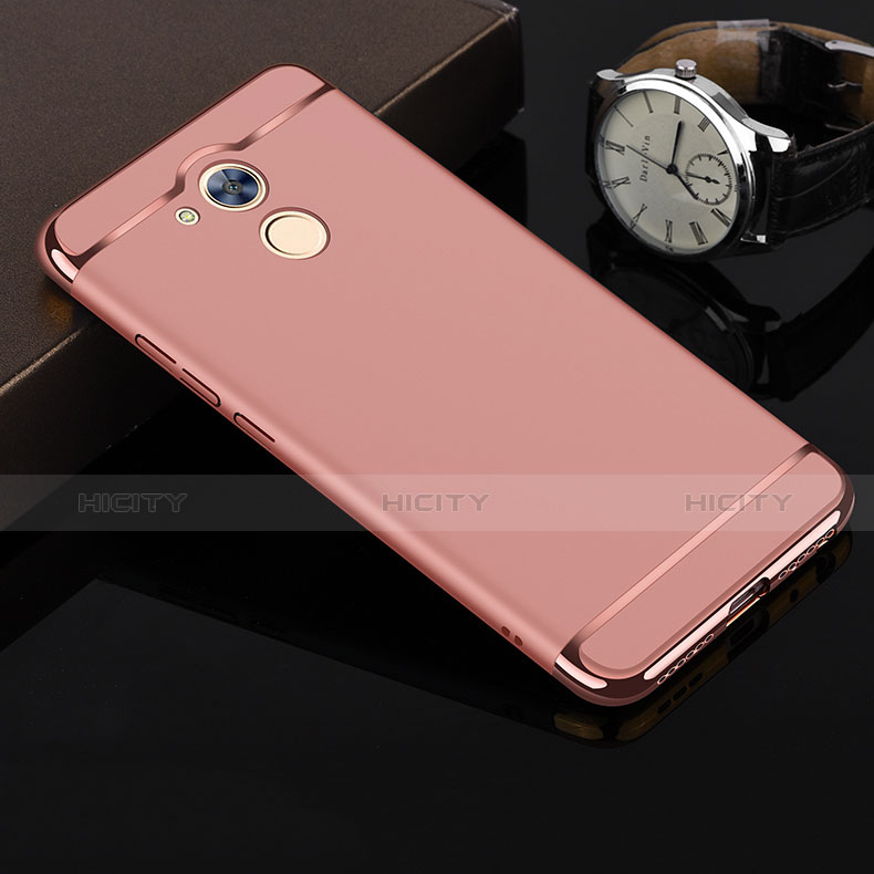 Hülle Luxus Metall Rahmen und Kunststoff für Huawei Honor 6A Rosegold