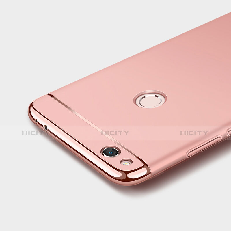 Hülle Luxus Metall Rahmen und Kunststoff für Huawei Honor 8 Lite Rosegold