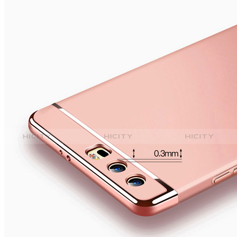 Hülle Luxus Metall Rahmen und Kunststoff für Huawei Honor 9 Premium Rosegold groß