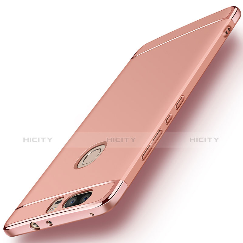 Hülle Luxus Metall Rahmen und Kunststoff für Huawei Honor V8 Rosegold