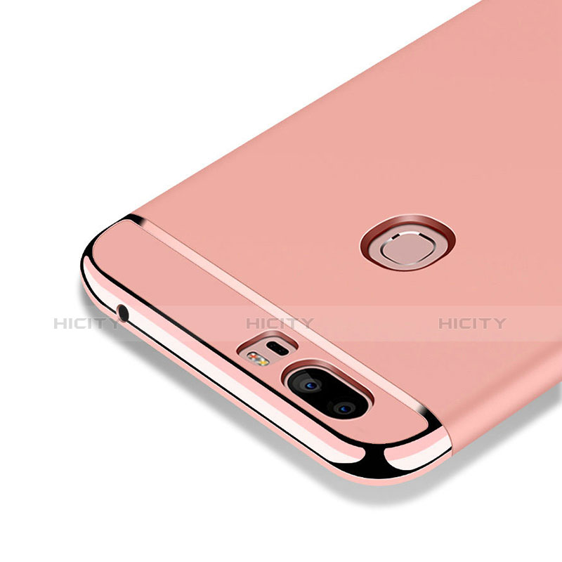 Hülle Luxus Metall Rahmen und Kunststoff für Huawei Honor V8 Rosegold