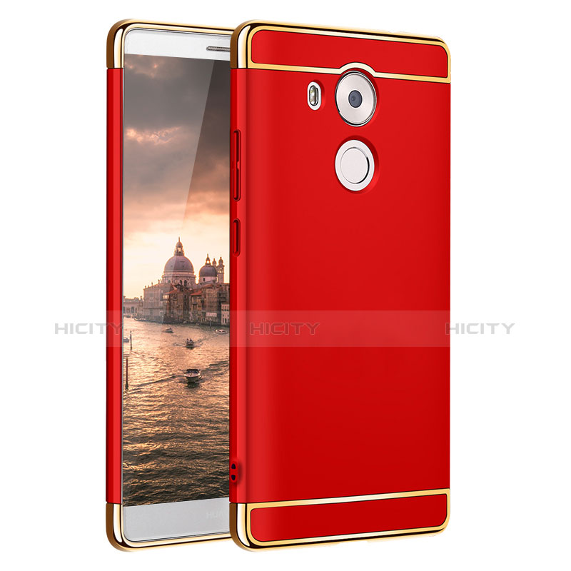 Hülle Luxus Metall Rahmen und Kunststoff für Huawei Mate 8 Rot