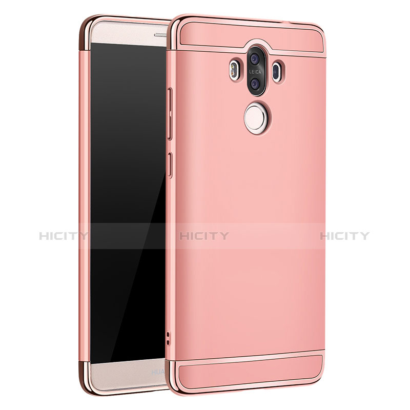 Hülle Luxus Metall Rahmen und Kunststoff für Huawei Mate 9 Rosegold