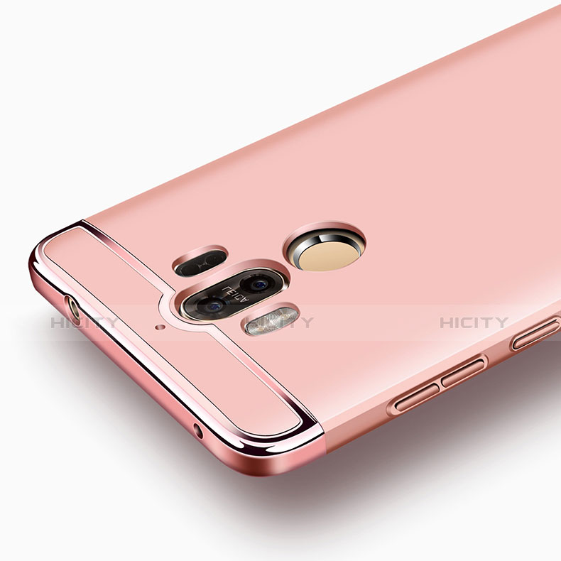 Hülle Luxus Metall Rahmen und Kunststoff für Huawei Mate 9 Rosegold