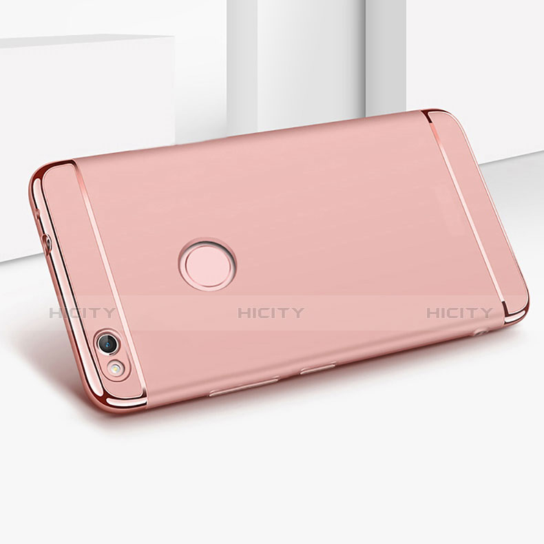 Hülle Luxus Metall Rahmen und Kunststoff für Huawei Nova Lite Rosegold