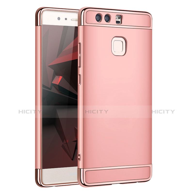 Hülle Luxus Metall Rahmen und Kunststoff für Huawei P9 Rosegold