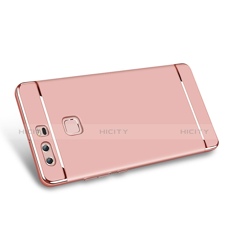 Hülle Luxus Metall Rahmen und Kunststoff für Huawei P9 Rosegold