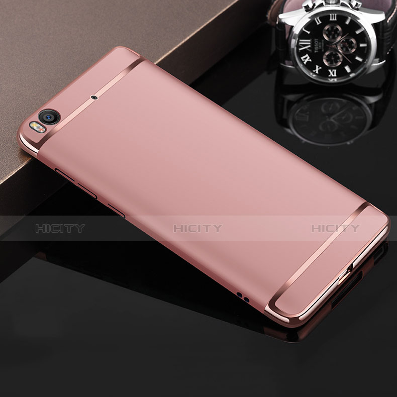 Hülle Luxus Metall Rahmen und Kunststoff für Xiaomi Mi 5S Rosegold