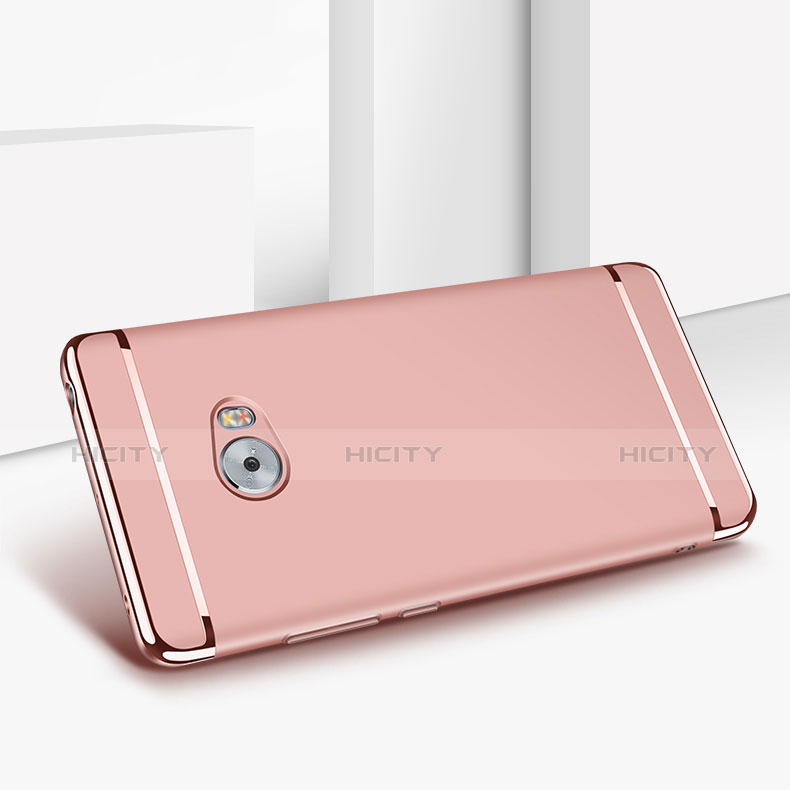 Hülle Luxus Metall Rahmen und Kunststoff für Xiaomi Mi Note 2 Special Edition Rosegold groß