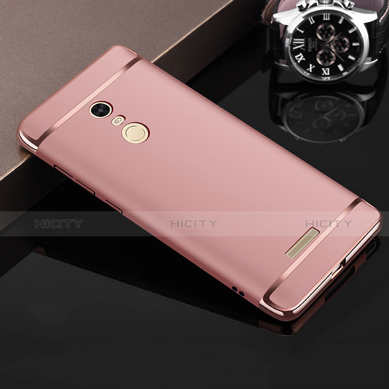 Hülle Luxus Metall Rahmen und Kunststoff für Xiaomi Redmi Note 3 Pro Rosegold