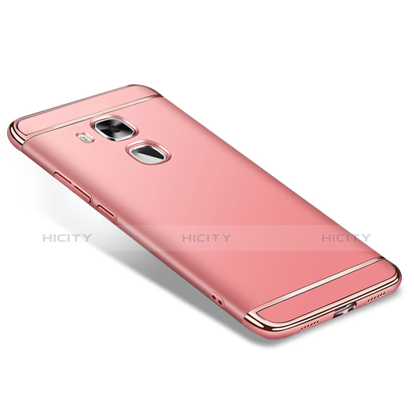 Hülle Luxus Metall Rahmen und Kunststoff M01 für Huawei G9 Plus Rosegold