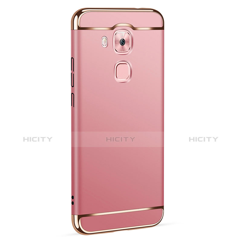 Hülle Luxus Metall Rahmen und Kunststoff M01 für Huawei G9 Plus Rosegold