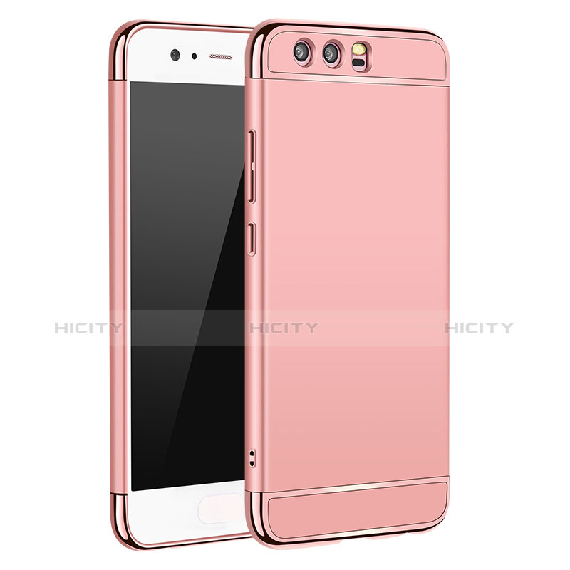 Hülle Luxus Metall Rahmen und Kunststoff M02 für Huawei P10 Rosegold