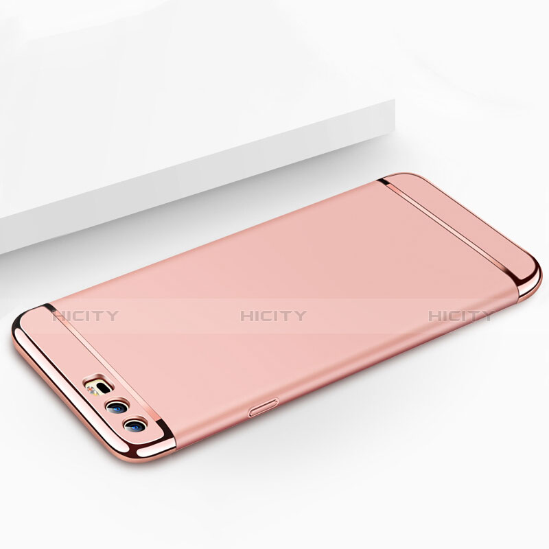 Hülle Luxus Metall Rahmen und Kunststoff M02 für Huawei P10 Rosegold