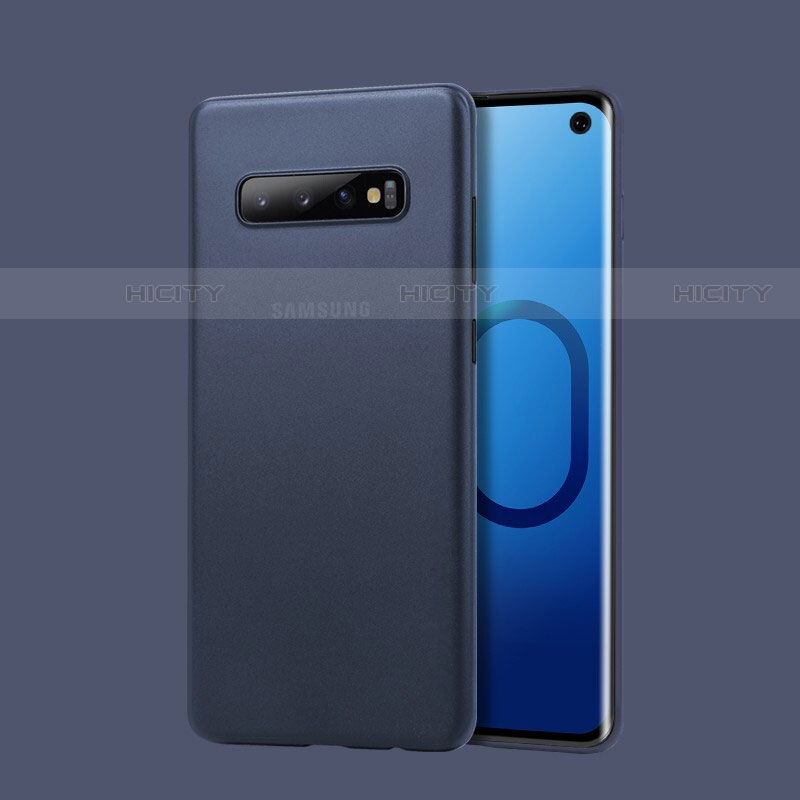 Hülle Ultra Dünn Schutzhülle Tasche Durchsichtig Transparent Matt für Samsung Galaxy S10 5G Blau