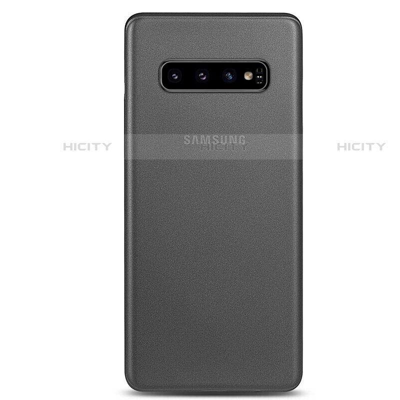 Hülle Ultra Dünn Schutzhülle Tasche Durchsichtig Transparent Matt P01 für Samsung Galaxy S10 5G Grau