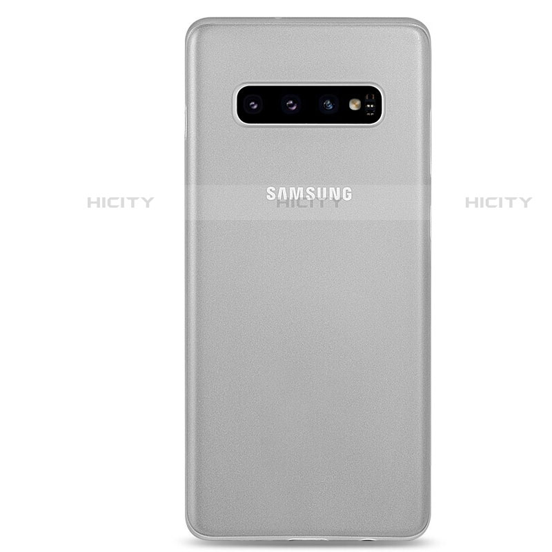 Hülle Ultra Dünn Schutzhülle Tasche Durchsichtig Transparent Matt P01 für Samsung Galaxy S10 5G Weiß