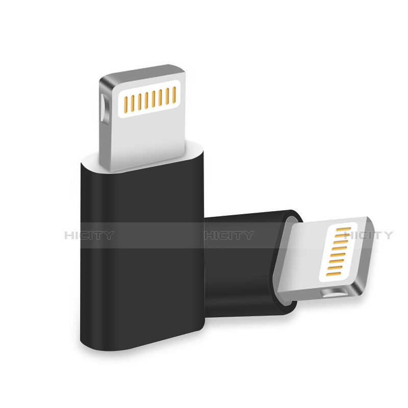 Kabel Android Micro USB auf Lightning USB H01 für Apple iPad Air 4 10.9 (2020) Schwarz groß