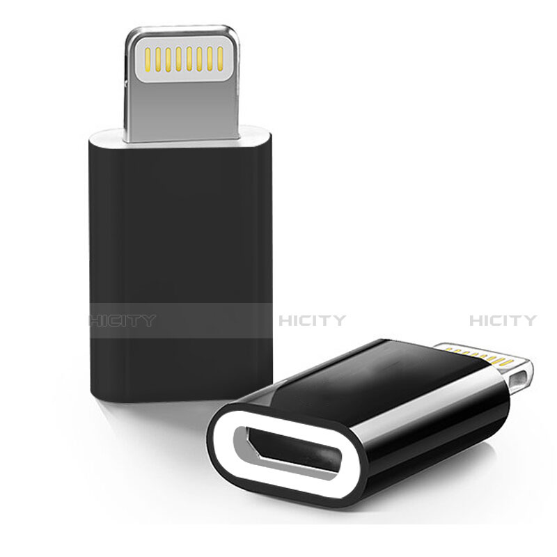 Kabel Android Micro USB auf Lightning USB H01 für Apple iPhone 12 Max Schwarz Plus