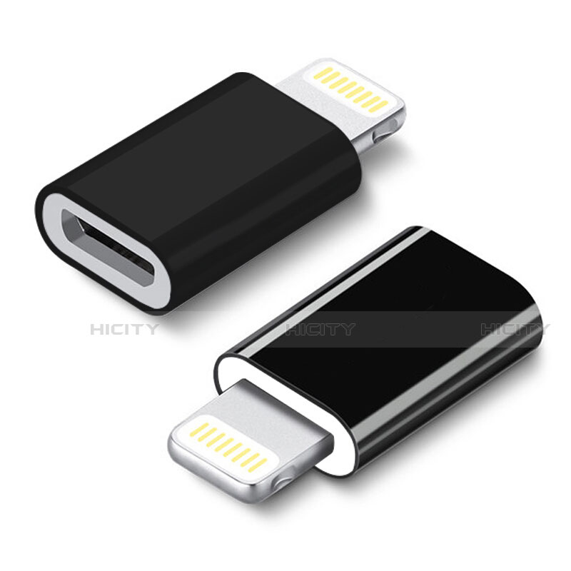 Kabel Android Micro USB auf Lightning USB H01 für Apple iPhone XR Schwarz groß
