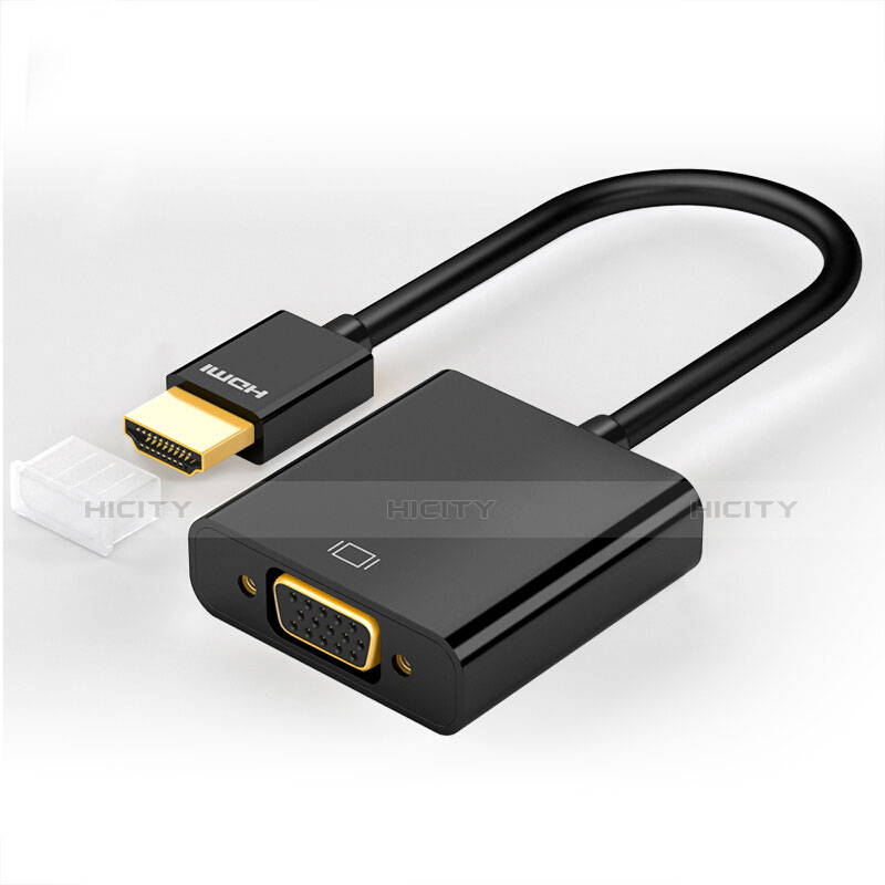 Kabel HDMI-Stecker auf VGA H02 Schwarz Plus