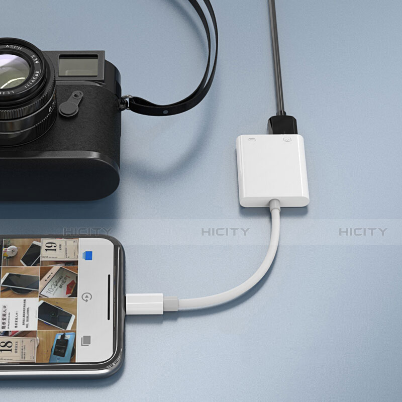 Kabel Lightning auf USB OTG H01 für Apple iPad Air 4 10.9 (2020) Weiß groß