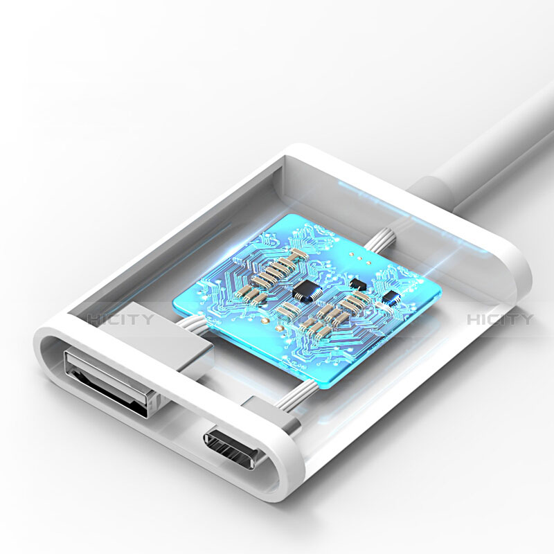 Kabel Lightning auf USB OTG H01 für Apple iPhone XR Weiß groß