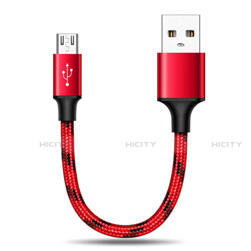 Kabel Micro USB Android Universal 25cm S02 Rot