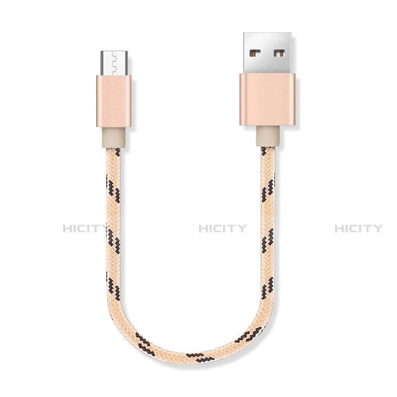 Kabel Micro USB Android Universal 25cm S05 Gold