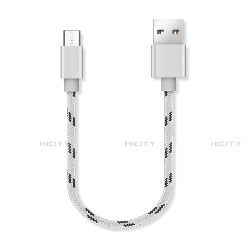 Kabel Micro USB Android Universal 25cm S05 Silber