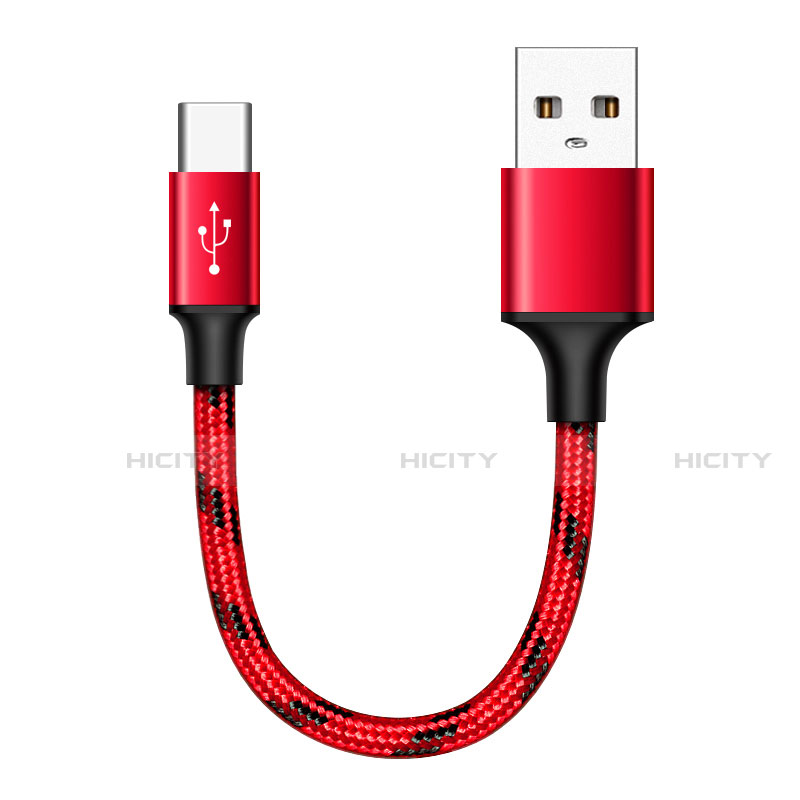 Kabel Type-C Android Universal 25cm S04 für Apple iPad Pro 12.9 (2021) Rot Plus