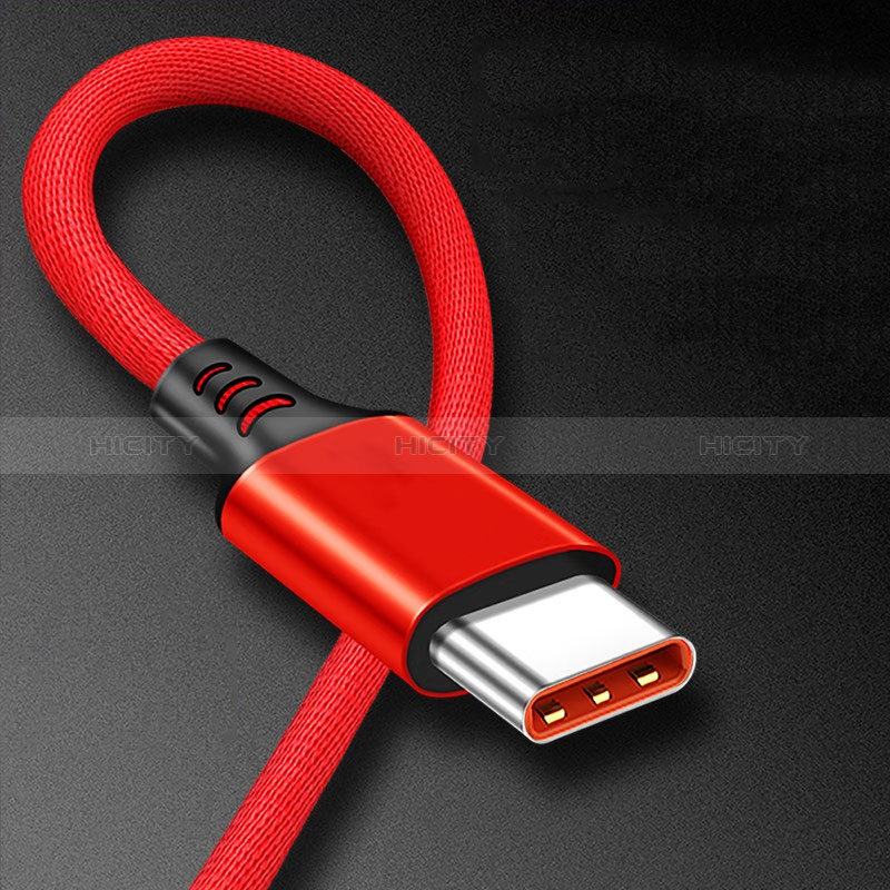 Kabel Type-C Android Universal 6A H06 für Apple iPhone 15 Rot Plus