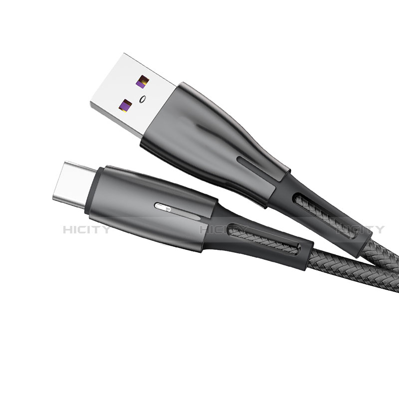 Kabel Type-C Android Universal T12 für Apple iPad Air 5 10.9 (2022) Schwarz