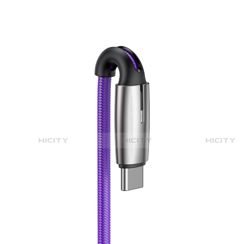 Kabel Type-C Android Universal T12 für Apple iPad Air 5 10.9 (2022) Violett