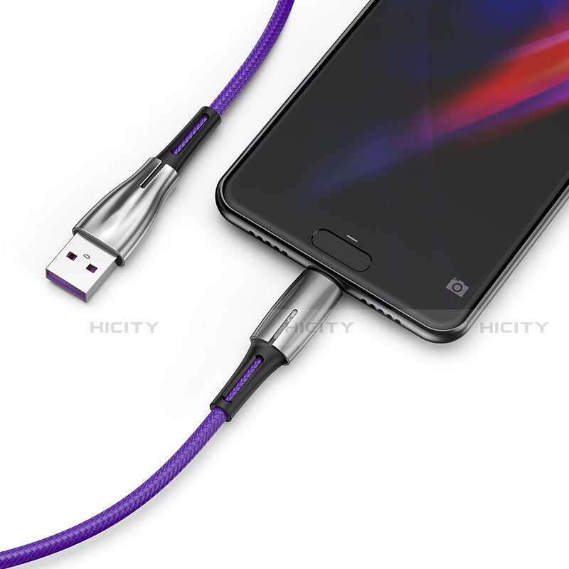 Kabel Type-C Android Universal T12 für Apple iPad Pro 12.9 (2021) Violett