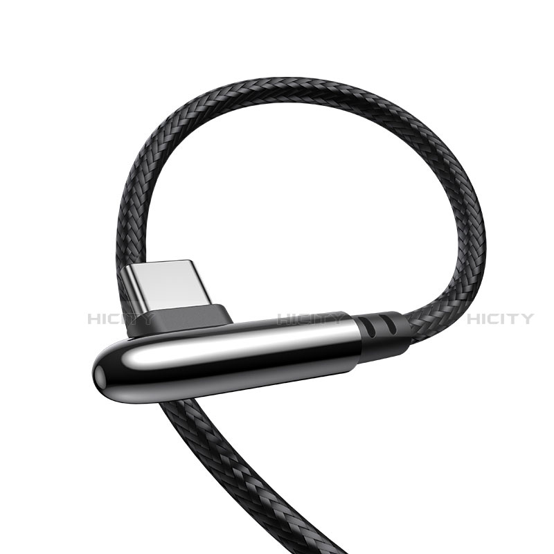 Kabel Type-C Android Universal T20 für Apple iPad Air 5 10.9 (2022) Schwarz groß