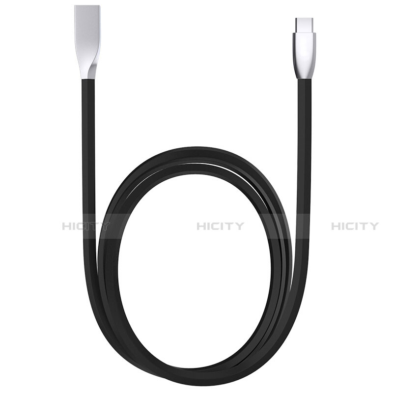 Kabel Type-C Android Universal T23 für Apple iPad Air 5 10.9 (2022) Schwarz groß